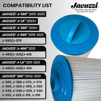 Thumbnail for 6000-383AJ2 | Jacuzzi Filter 60 Sq Ft, J-300 Series 2002+ -ProClear II Compatibility for Clear, Pristine Hot Tub Waters & Equipment, Quality Filtration - 2 Pack