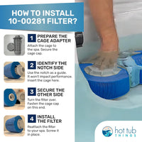 Thumbnail for Hot Tub Things 281 Microban Filter 2-pack (Compatible 10-00281, Wellspring 18 Coreless, Pleatco PBF17 PBF17-M)