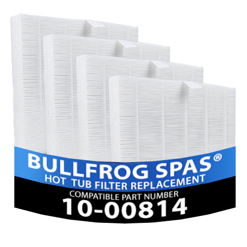 Hot Tub Things Simplicity® Flat Filters 4-pack (Compatible with Bullfrog Spas® 10-00814)