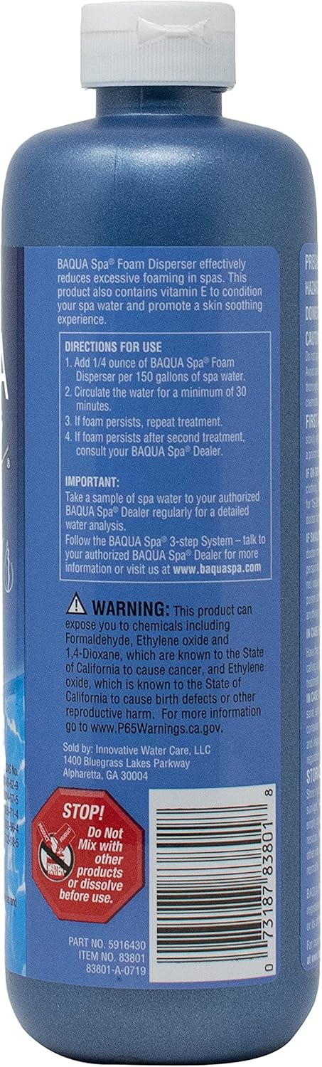 Baqua Spa Foam Disperser with Vitamin E (16 fl oz)