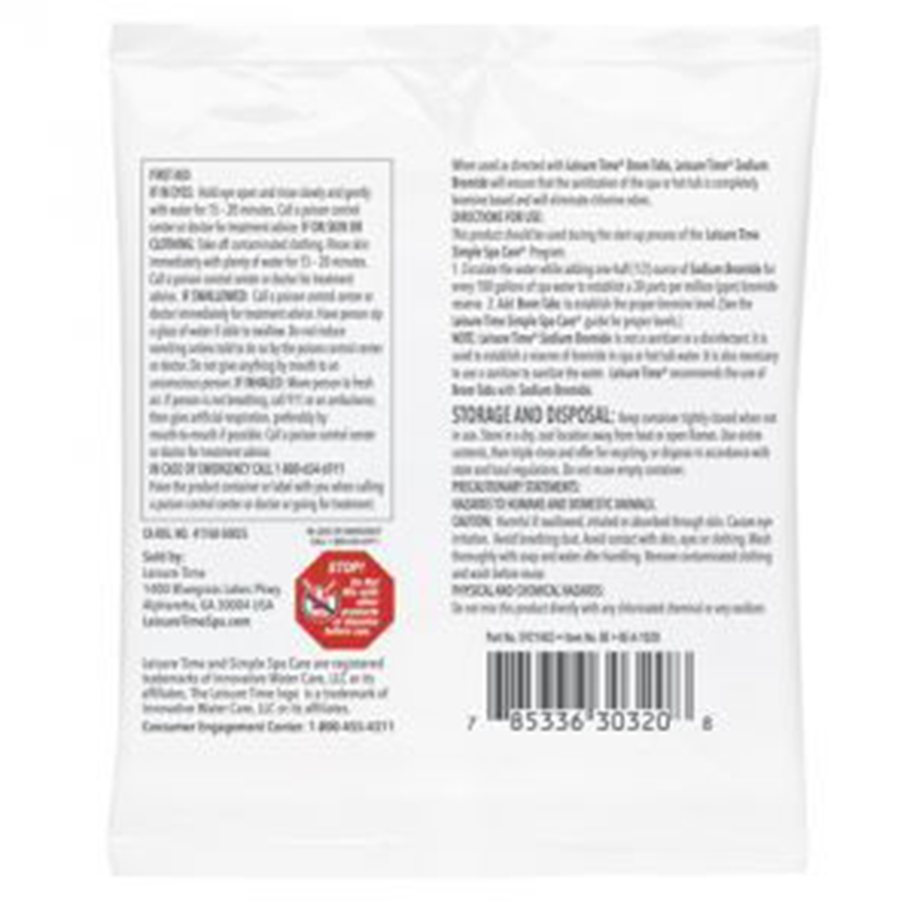 Leisure Time Sodium Bromide packets (6-pack)