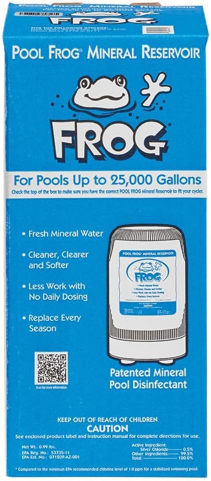 Pool FROG Model 6100 Replacement Mineral Reservoir for use in The Pool FROG Model 6100 System, Mineral Sanitizer for Pools up to 25,000 gallons