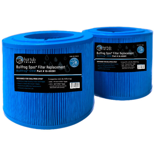 Hot Tub Things 281 Microban Filter 2-pack (Compatible 10-00281, Wellspring 18 Coreless, Pleatco PBF17 PBF17-M)