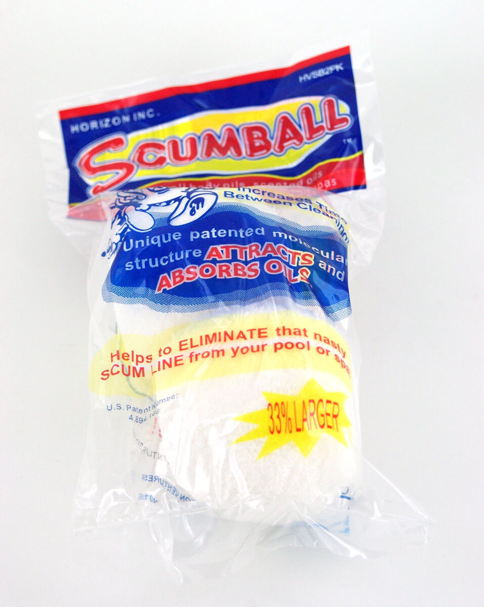 SCUMBALLS Oil Absorbing Sponge for Hot Tubs (2 pack)